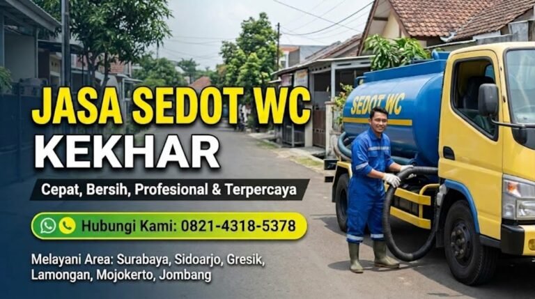Jasa Sedot WC Profesional di Gresik, Surabaya, dan Sidoarjo